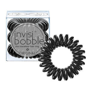 Invisibobble - Original - True Black (Lot de 3 d'élastiques noirs)