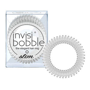 Invisibobble - Slim - Crystal Clear (Juego de 3 gomas transparentes)