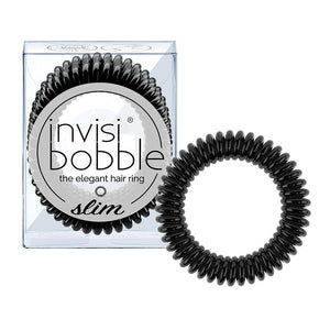 Invisibobble - Slim - True Black (Juego de 3 elásticos negros)
