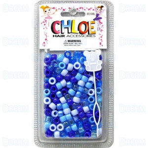 Chloé - Accesorios para el cabello (Cuentas redondas para el cabello) - Mezcla azul