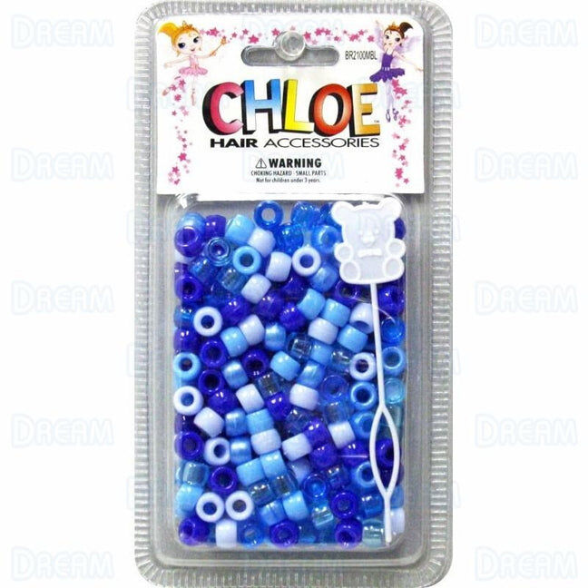 Chloé - Hair accessories (Perles rondes pour cheveux ) - Mix de bleu
