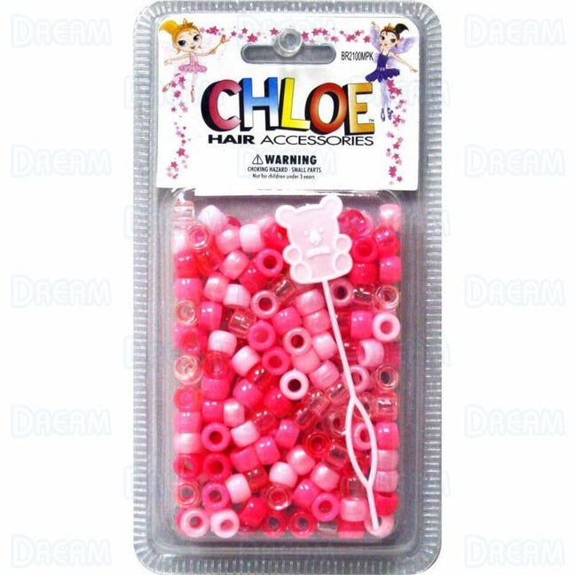 Chloé - Accesorios para el cabello (Cuentas redondas para el cabello) - Mezcla de rosas