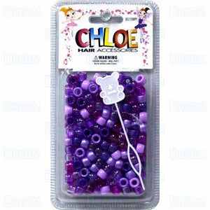 Chloé - Hair accessories (Perles rondes pour cheveux) - Mix de violet