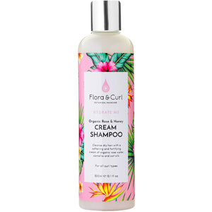 Flora & Curl - Champú Crema de Rosa y Miel Ecológica