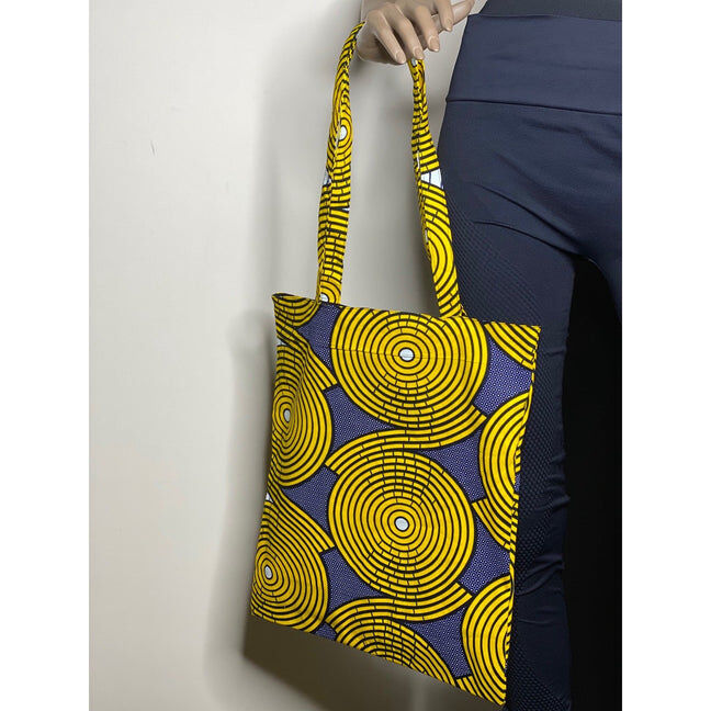 Colorful Black - Tote Bag - Wax (divers motifs)